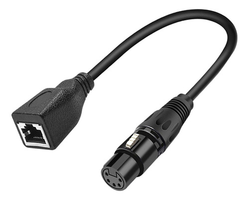 Cable Adaptador Xlr De 5 Pines Hembra A Rj45 Hembra, Cable .