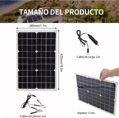 2 Paneles Solar 40w Con Controlador De Carga Kit Solar