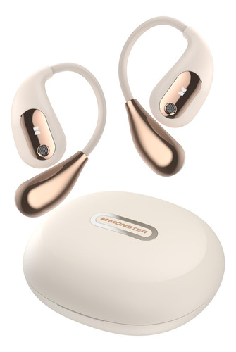 Auriculares Open Ear Monster Ac210 Bluetooth 5.4 Blancos