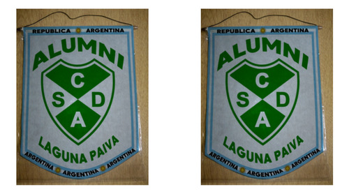 Banderin Grande 40cm Alumni De Laguna Paiva