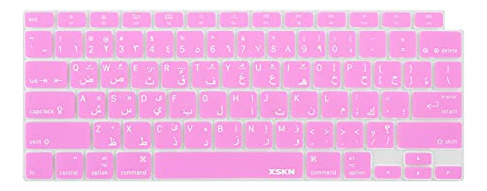 Funda Teclado Xskn Compatible Macbook Air 13puLG M1, Rosa