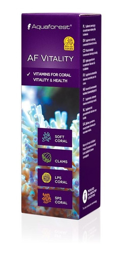 Imagen 1 de 4 de Aquaforest Af Vitality 50ml Vitaminas Para Corales Acuario