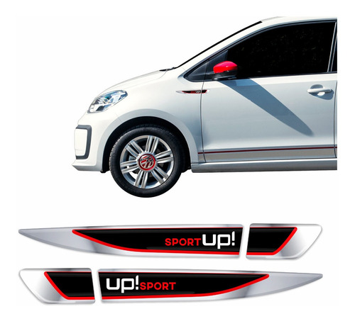 Emblema Volkswagen Up Up! Sport Aplique Resinado Res57 Fgc