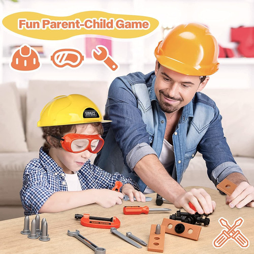 Juego De Herramientas Para Niños: De Construcción Z...