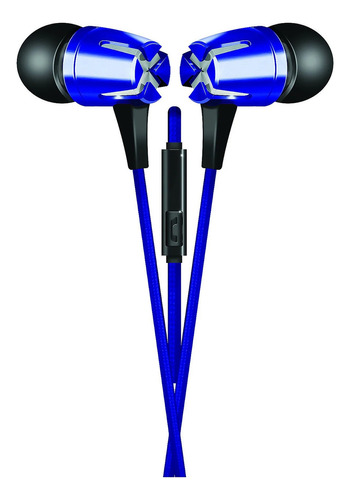 Auriculares In Ear - Microfono - Antienredos - Metalico Coby Color Azul