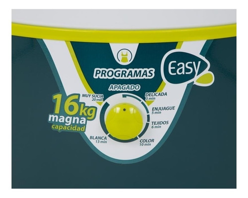 Lavadora semiautomática Easy LRE16 verde 16kg 110 V - 127 V