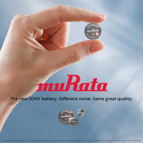 Murata Lr44 - Pila De Botón Alcalina De 1,55 V, Sustituye A Sony Lr44 (25 Pilas)