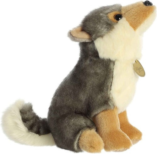 Peluche Aurora Miyoni Lobo Gris Americano Wolf Lobito