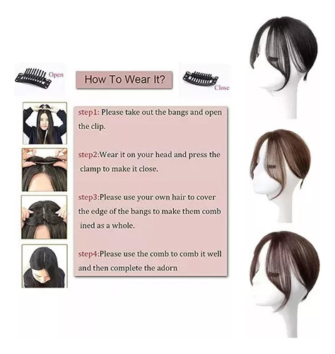 Para Aplicar La Peluca De Cabello Humano Topper Front Dark C