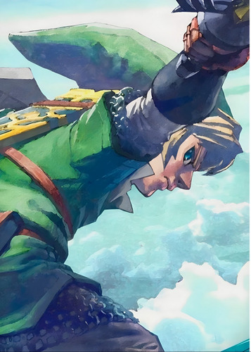 Póster The Legend Of Zelda Autoadhesivo 60x42cm #142