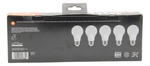Pack De 5 Focos Ledvance Led 8.5w 6500k A60 E27 120-240v