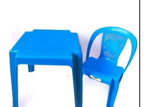 Mesa Y Silla Infantil Plástica Para Niños Y Niñas