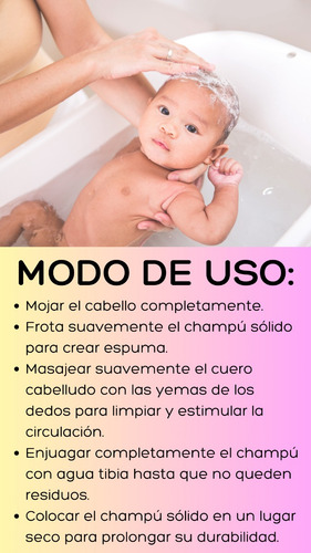 hampoo ólido Para Niños Cuidado ensible Con Manzanilla