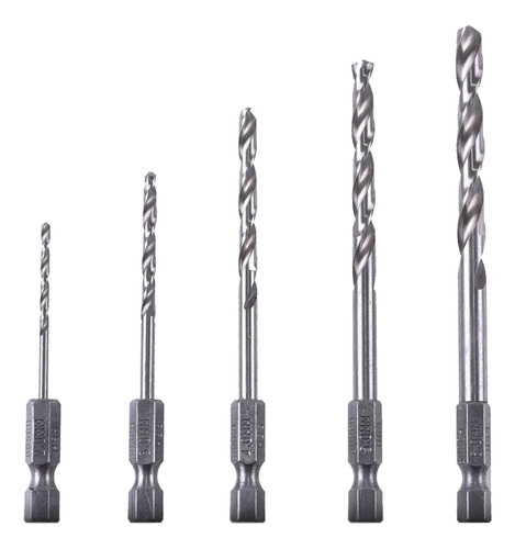 Set De Mechas Metal 2-3-4-5-6 Mm Bosch Hexagonal 2608595517