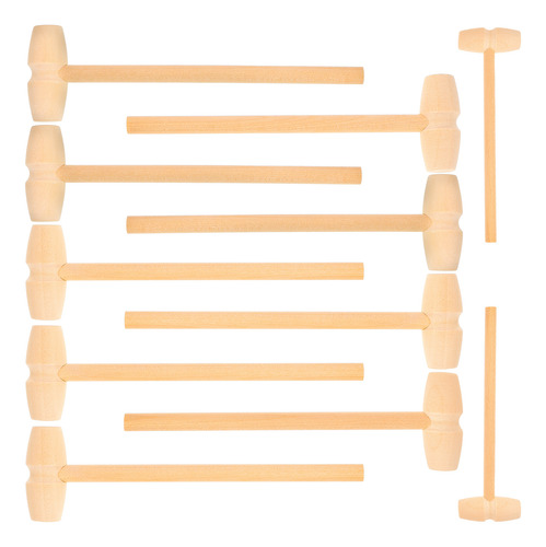 12 Mazos De Madera Para Niños, Minimartillo, Mazo De Madera