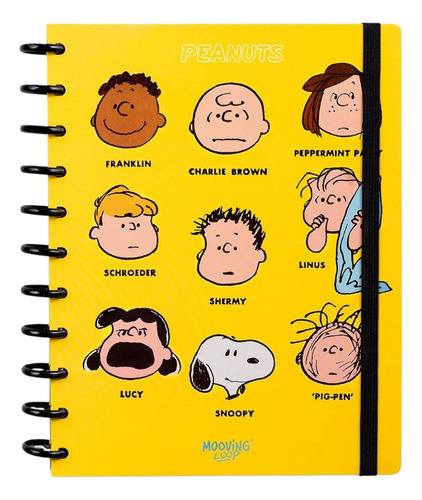 Cuaderno A Discos Inteligente Mooving Loop Carta Snoopy Color Peanuts