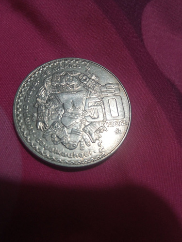 Moneda 50 Pesos Mexicanos De 1982 En Buen Estado