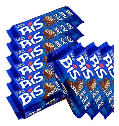Bis Lacta Mondelez chocolate caixa 100,8g x 10 caixa. | Frete grátis