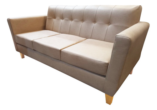 Sillon 3 Cuerpos Retro Nordico Placa Soft Cuerina Talampaya