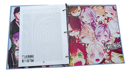 Diabolik Lovers Carpeta Tamaño Carta Con 100 Hojas Índigo
