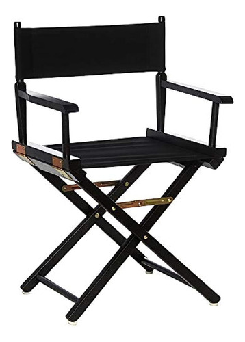 Casual Home 18 Directors Chair Black Frame Con Lienzo Negro