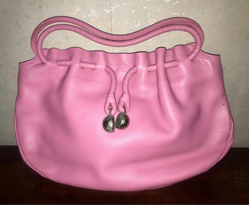 Cartera De Cuero Rosa, Pequeña, Casa López 