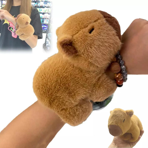Pulsera De Felpa Con Forma De Capibara, Suave Y Divertida
