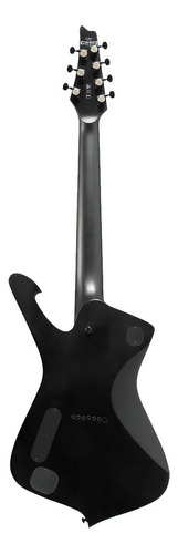 Guitarra Ibanez 7 Cordas Ictb721 Iron Label Black Flat Bkf Orientação Da Mão Destro
