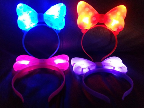 30 Diademas Minnie Led Luminosas Boda Fiesta Xv Fiesta