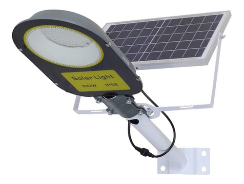 Lampara Solar 100w Pared Sensor Led Controlremoto Calle 