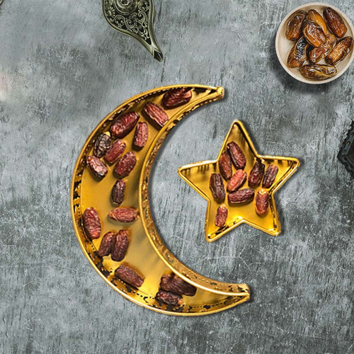 Bandeja Para Servir Kareem Decor Eid Mubarak Moon Star Musli