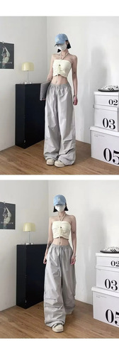 Pantalones Casuales Con Cintura Elástica Para Mujer