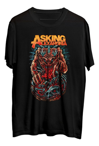 Asking Alexandria (3) . Metalcore .  Polera . Mucky