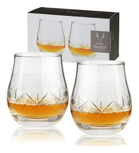 Set De 2 Vasos De Whiskey Admiral Heavyweight - Cristal Grab