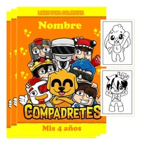 Comprar Kit Imprimible Librito  Pintar Colorear Compadretes