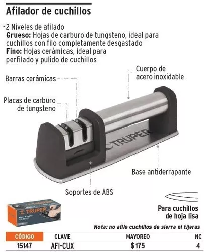 AFILADOR DE CUCHILLOS PROFESIONAL TRUPER 15147