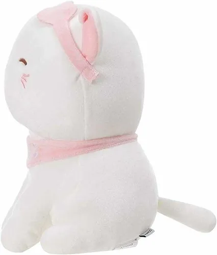 Gato Blanco Con Lentes De Corazon Peluche Ultrasuave Miniso