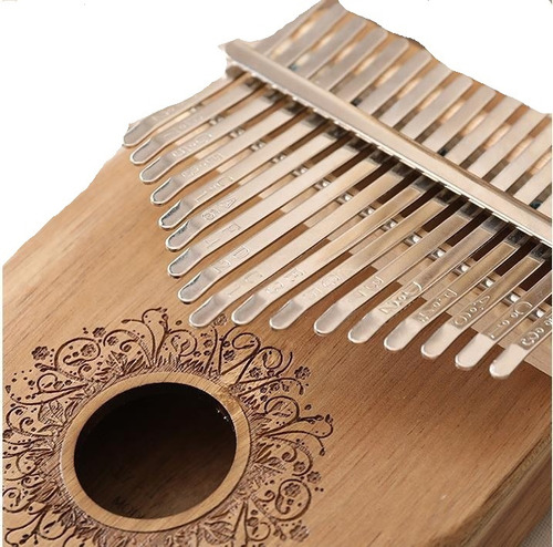 Piano Portátil De Madera Kalimba Dedo 17 Tono 2024