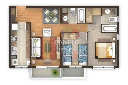 Hermoso Departamento 2d2b, San Pedro De La Paz