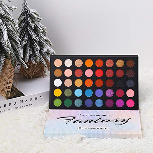 Paleta De Maquillaje Sombra De Ojos 40 Colores Metalicos
