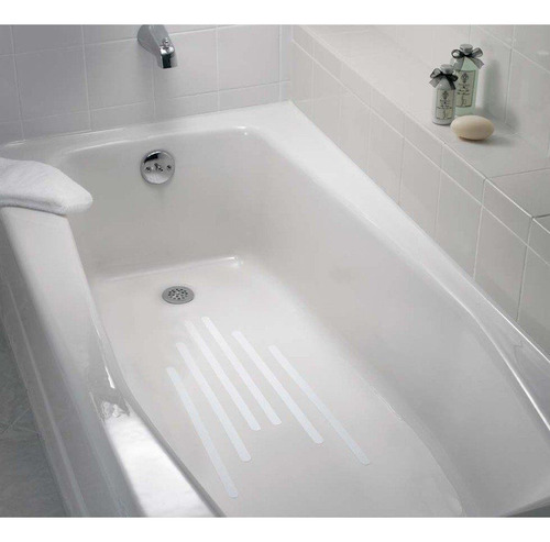 12 Pegatinas Antiadherentes Para Bañera Y Ducha (blancas)