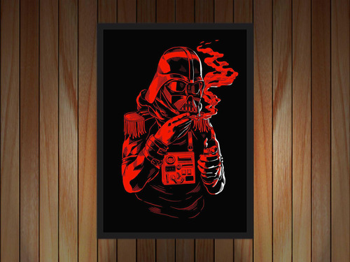 Marco decorativo Nerdy Geek de Darth Vader para fumar con marco