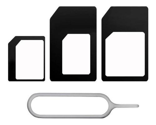 Kit de adaptador de chip Nano Micro Sim 4 en 1