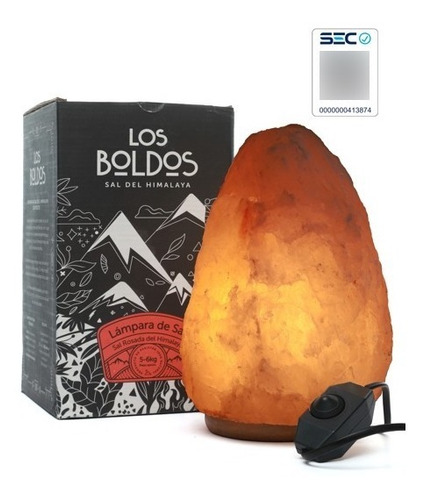 Lámpara De Sal Del Himalaya Piedra 5 - 6 Kg Color De La Estructura Marrón Claro