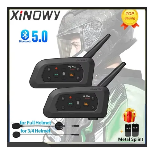 Intercomunicador Para Moto V6 Plus 2 Piezas Bluetooth