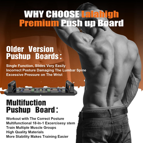 Tabla De Empuje Lalahigh 18 En 1 Con Soportes Abs Singleboard Largo