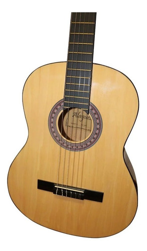Imagen 2 de 3 de Guitarra Clásica Natural 39 Alaguez