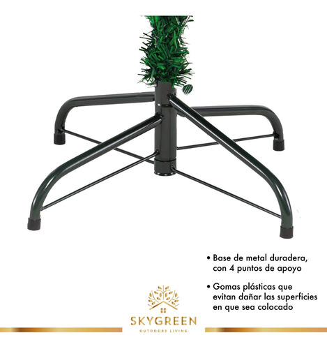 Árbol De Navidad Pino Artificial 1.80m Frondoso Follaje