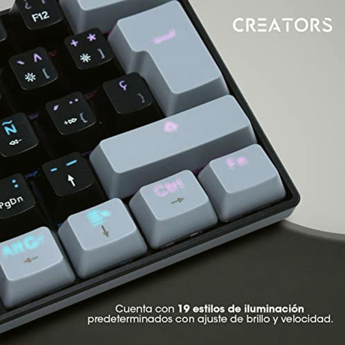 Ocelot Gaming Teclado Mecánico 60% Techno Black 60-oc.