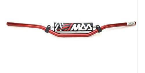 Manubrio Aluminio Mda Motocross Bajo Tipo Tornado Rojo